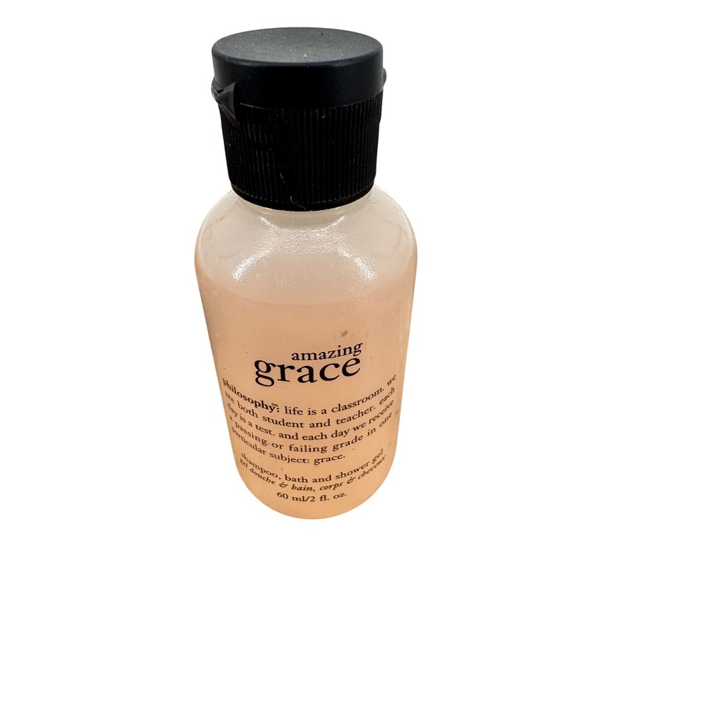 Philosophy Amazing Grace Shower Gel Shampoo 2oz Pink Floral Travel Size Cleanser